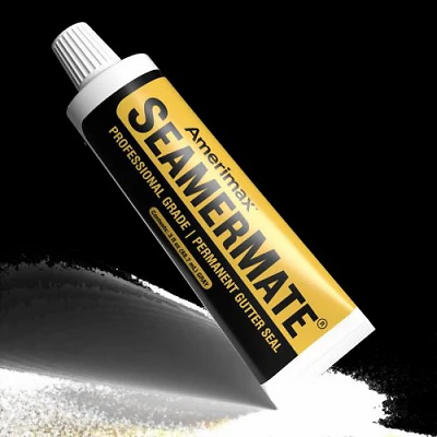 SeamerMate 85128 Gutter Sealant, Silicone Coating, 3 Oz.