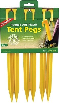 Coghlan's 2484 Plastic Tent Stakes, 12 In., 6-Pack