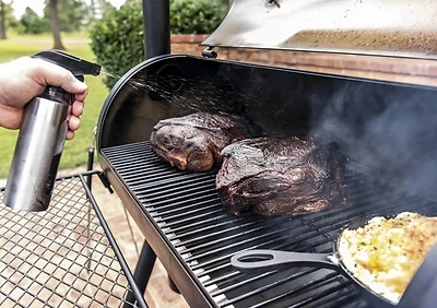 Oklahoma Joe's Highland Charcoal Offset Smoker Black Porcelain Coated Wire Grate