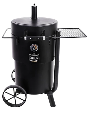 Oklahoma Joe's Bronco Drum Smoker & Grill, 284 Sq. In. Cooking Area, Black