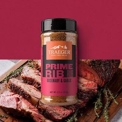 Traeger SPC251 Rosemary & Garlic Prime Rib BBQ Rub, 12.5 Oz