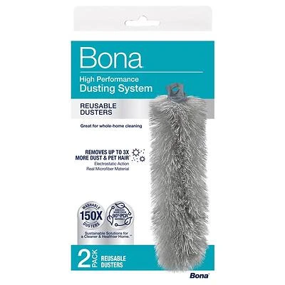 Bona AX0003686 Microfiber Duster, 11 In. x 17 In., 2 Pack