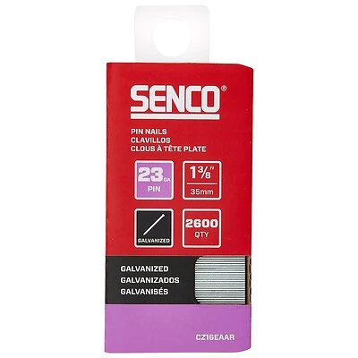 Senco 1-3/8 Inch 23-gauge Galvanized Micro Pin Nails 2600 Count