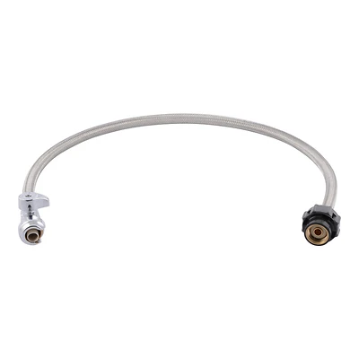Click Seal Push-To-Connect Straight Stop Faucet Connector, 1/2 x 1/2 x 30 In.