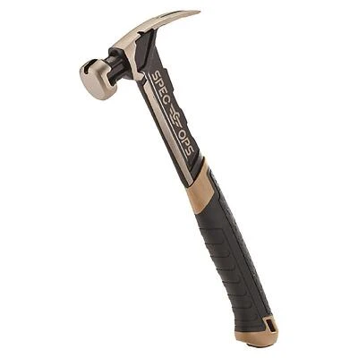Spec Ops SPEC-M28CF-S 28 Oz Milled Face Claw Hammer, 13 In Steel Handle