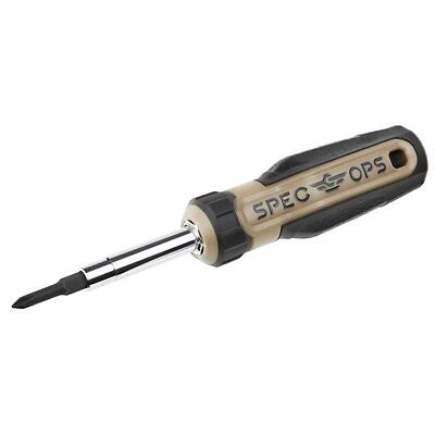 Spec Ops SPEC-S6IN1 6-in-1 Multi Bit Screwdriver, 3.25 In.