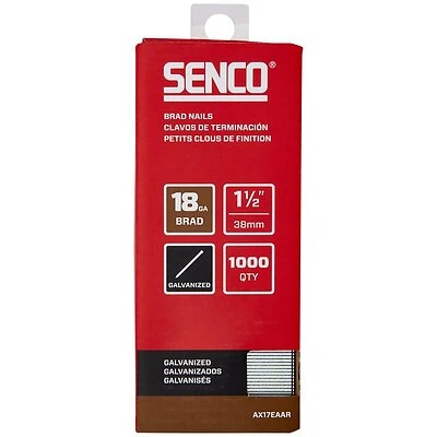 Brad Nails, 18 Gauge, 1.5 In., 1000-Ct.