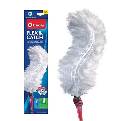 O-cedar Flex And Catch Microfiber Duster Kit 36 Inch Length 1 Pack