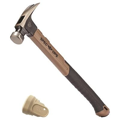 Spec Ops SPEC-M20FG16-S Smooth Face Claw Hammer, 20 Oz, 16 In
