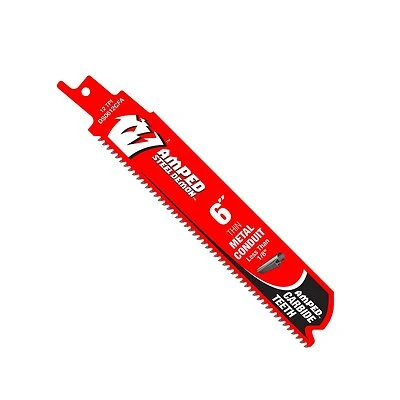 Diablo Amped 6 Inch Carbide Tipped Reciprocating Saw Blade 12 Tpi 3 Pack