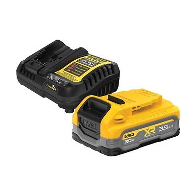 Dewalt 20v Max Xr Powerstack 3.5 Ah Lithium-ion Battery And Charger Kit 2 Count