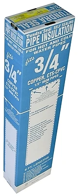 Tundra Quick R Pipe Insulation 7/8 In Id X 1-5/8 In Od 6 Ft Polyethylene Black