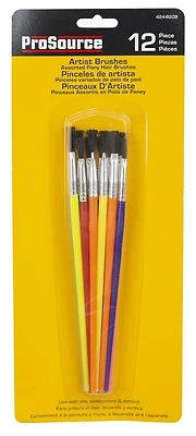 Prosource A 90180 Artist Brush Set With Plastic Handle