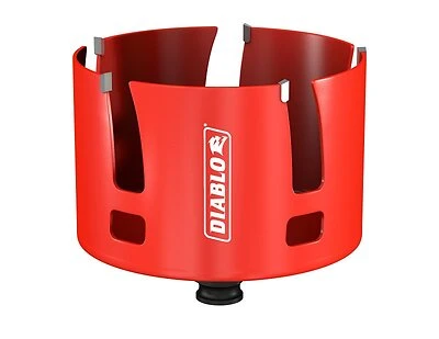 Diablo Demo Demon 4 Inch Carbide Hole Saw With 2-3/8 Inch Cutting Depth