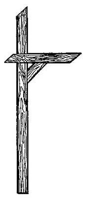 Spartanburg 4x4angletop Angle Top Mail Box Post - 4 X 4 In.