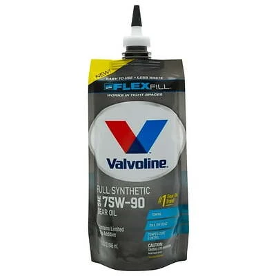 Valvoline Flex Fill Sae 75w-90 Full Synthetic Gear Oil 1 Quart Squeeze Pouch