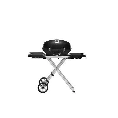 Napoleon Travelq Pro285 12000 Btu Portable Propane Gas Grill With Scissor Cart