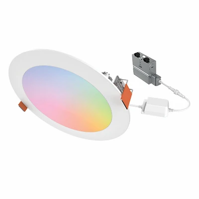 Smart Wi-Fi Canless LED Downlight, Full Color & Tunable, 6 In.