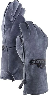 Napoleon 62147 Genuine Leather Bbq Gloves - Black And Grey