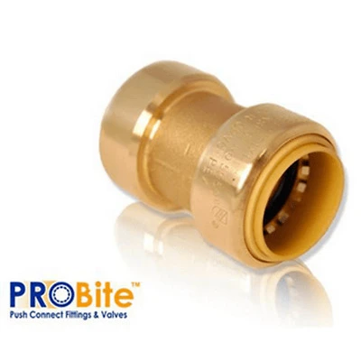 Lf801r Straight Push Coupling - 0.375 X 0.375 Inches Brass Fitting