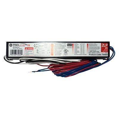 GE Electronic Ballast For 1-2 T8 Bulbs, 120-277V