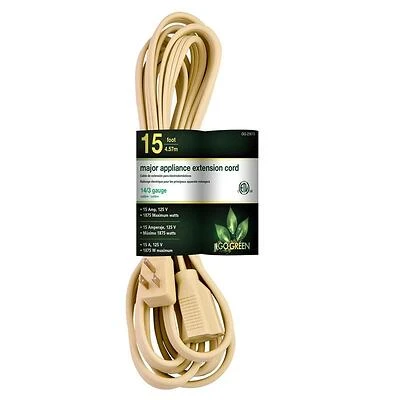 15 Ft. 14/3 Spt A/c Extension Cord - Beige Model Gg-25615