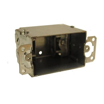 2-1/2 Inch Deep Gangable Switch Box - Silver, 5-piece Set