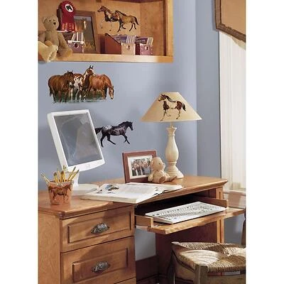 5 In. X 11.5 In. Roommates Wild Horses Peel And Stick Wall Decal