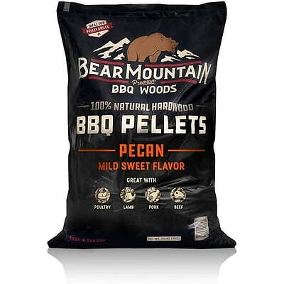 Bear Mountain Fk19 20 Lbs Pecan Hardwood Bbq Pellets For Grilling And Smoking