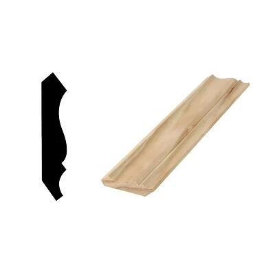 52 9/16" X 2-3/4" X 192" Solid Pine Crown Moulding