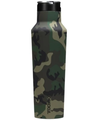 Corkcicle Woodland Camo Sport Canteen Stainless Steel Water Bottle 20 Ounce