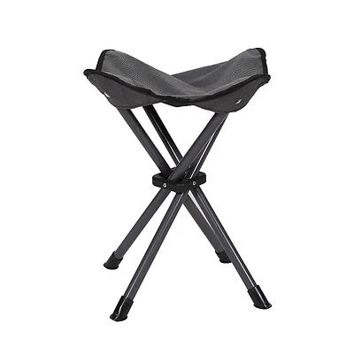 Stansport Deluxe 4-leg Portable Camp Stool In Grey