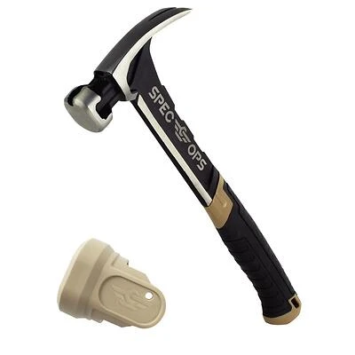 Spec Ops SPEC-M20SF-S 20 Oz Smooth Face Rip Claw Hammer, 8 In.
