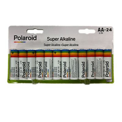AA Alkaline Batt 24 pk Polaroid