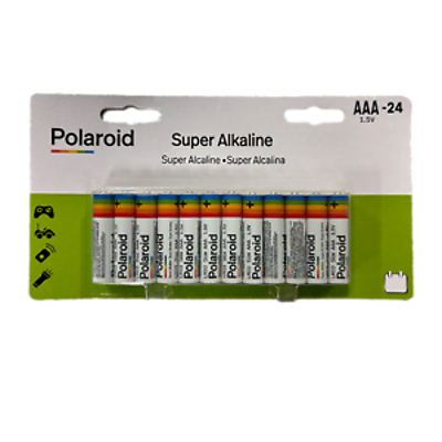 AAA Alkaline Batt 24 pk Polaroid