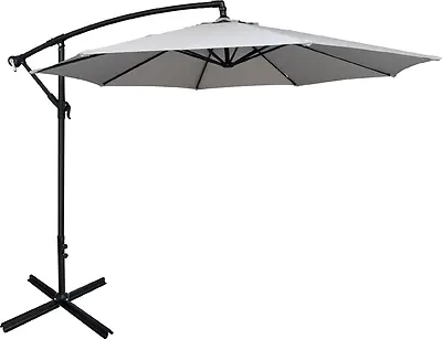 10' Offset Umbrella Gray