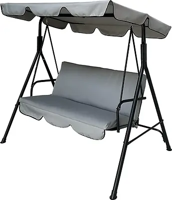 3-Seater Swing Gray/Black