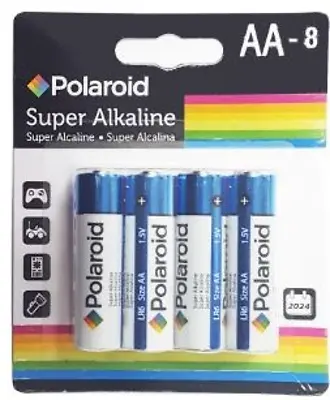 8 pk. AA Polaroid Alk. Batteries