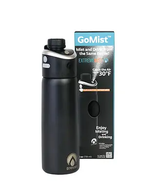 Go Mist Water Bottle Black
