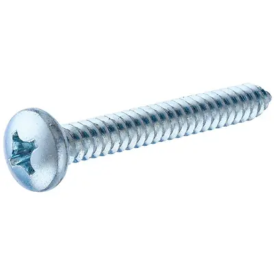 3‑Inch #8 Zinc‑Plated Pan‑Head Sheet Metal Screw – Heavy‑Duty Fastener