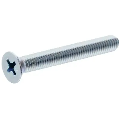 8‑Pack 6‑32 × 2″ Coarse Thread Zinc‑Plated Machine Screws – Heavy‑Duty Metal Fasteners