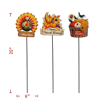 Fall 20" Metal Stakes 567-06792