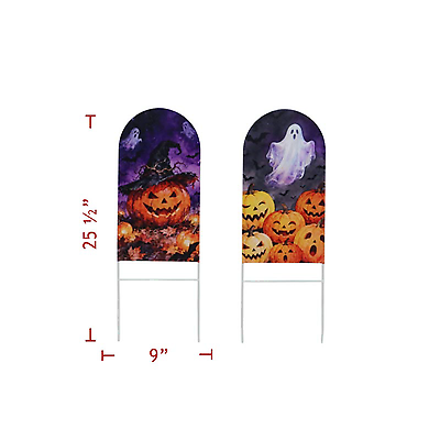 2 asst metal halloween 318-06271