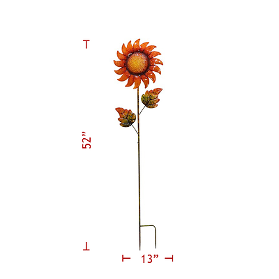 Metal Dark Sunflower 318-06102
