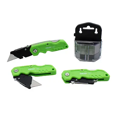 3pc Folding Knives w Blades