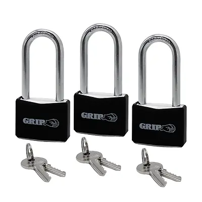 3pc Aluminum Pad Lock Set