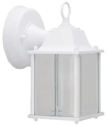 0038-wd-wh Led Outdoor Wall Lantern, White, 3000k, 80 Cri