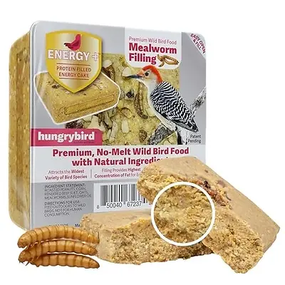 Energy Mealworm Suet Cake Hungry