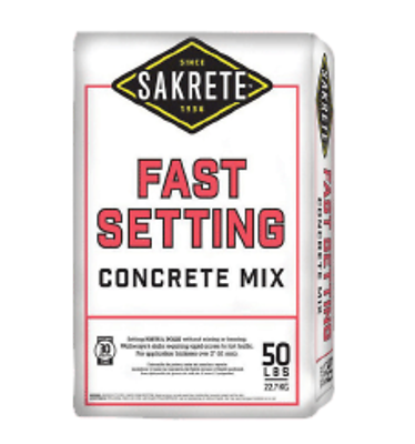 Fast Setting Concrete Mix, 50 Lbs.