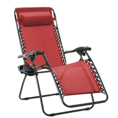 Backyard Expressions Zero Gravity Chair w/ Pillow and Cupholder